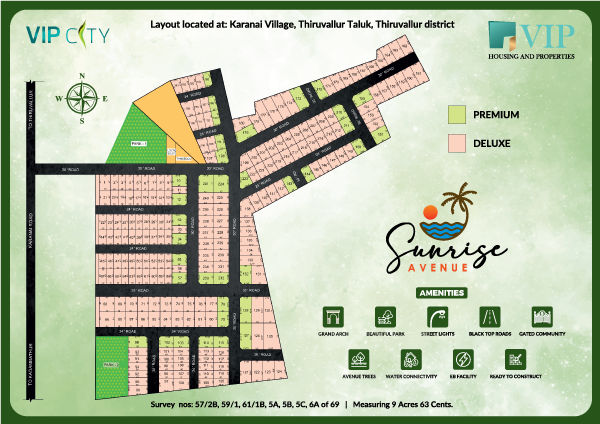 layout sunrise avenue thiruvallur villasplot